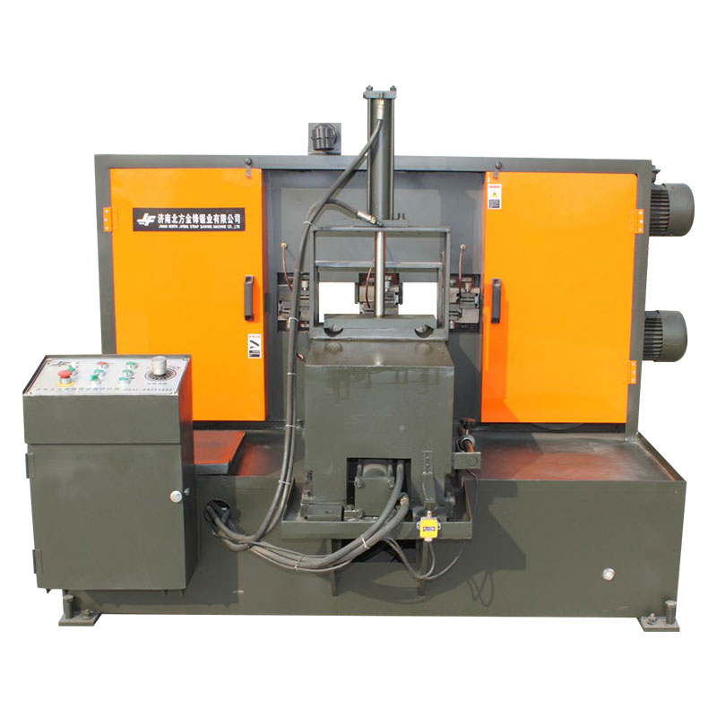 火車中位拉桿專用雙鋸條帶鋸床